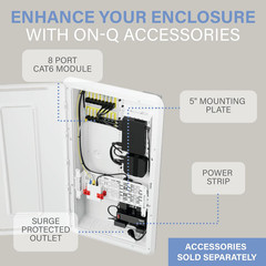 Legrand – 30 Inch Media Enclosure, Wifi Electrical Box, Cable Management Box fo