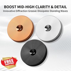 YYTCG Isolation Feet for Turntable 4 Pack Black