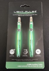 Pilot Electronics EL-1301BWK Auxiliary Music Sync Audio Cable, 3.5mm, Green