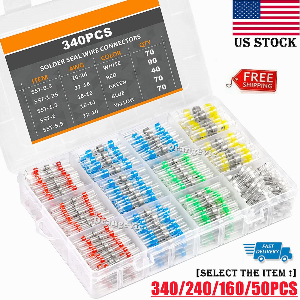 340/50Pcs Solderstick Waterproof Solder Wire Connector Kit Original Top Quality