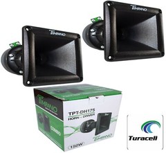 2 Timpano TPT-DH175 150W Per 1″ Ferrite Compression Horn Drivers 8 Ohm Car Audio