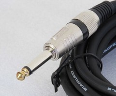 15ft Instrument Guitar Audio Speaker Cable 6.35mm 1/4″ to 1/4″ Mono Male Cord