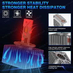 D5S LED Headlight Bulbs High-Low for chevy Silverado 1500 2016-2018 Replace HID