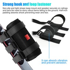 Portable Bike Speaker Mount Handlebar Sound Bar Bicycle Holder Straps Adjustable