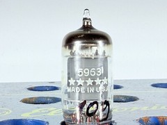 GE 5963 ECC82 12AU7 Five Star NOS NIB Tested Like NOS Balanced Tube