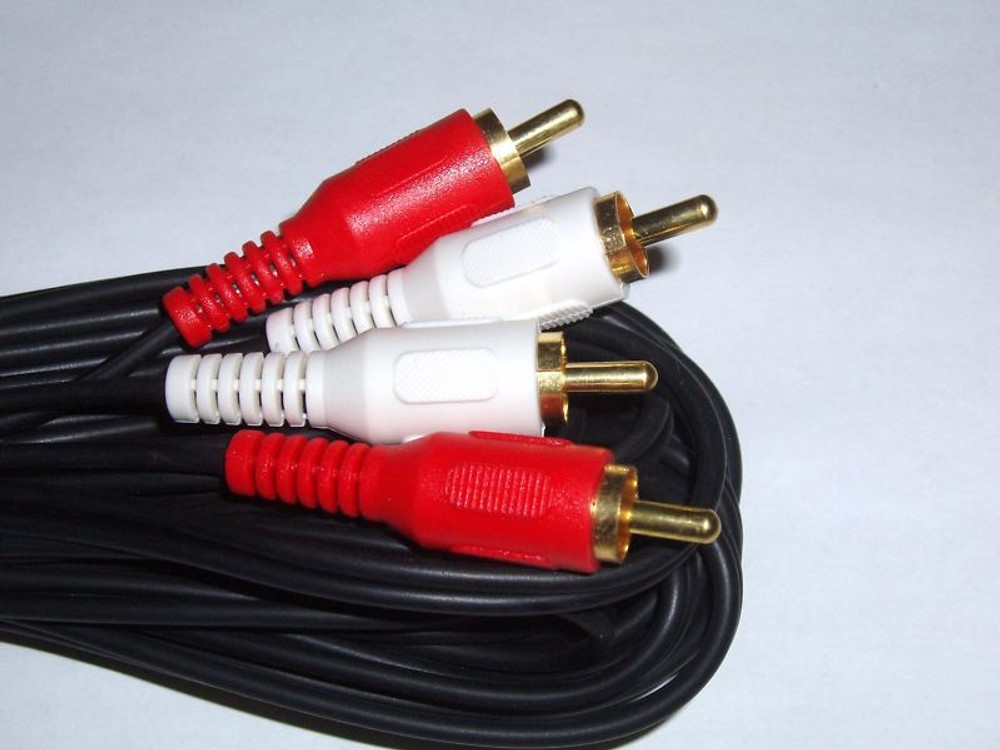 50FT 2 RCA / 2RCA PREMIUM GOLD STEREO AUDIO CABLE CORD