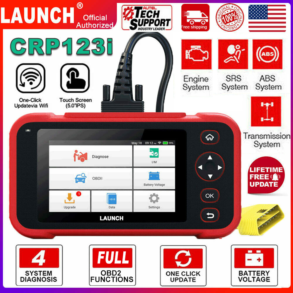 Launch OBD2 Code Reader Scanner Engine ABS Airbag Fault Automotive Diagnostic