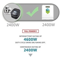 UMI 2400W Step Down 220v to 110v Voltage Converter Heavy Duty 220V to 110V Po…