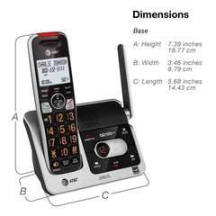 DECT 6.0 Cordless Phone System with 3 Handsets, Answering Machine, Call Blocking