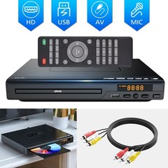 DVD Player for TV 1080P Region Free DVD Players for Smart TV Mini DVD AV+USB