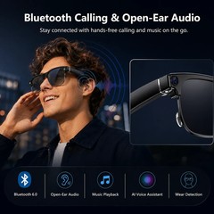 AI Smart Glasses Gradient Lenses Men Women With 8MP Camera 4K HD Video Recorde