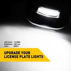 For 1998-2000 Chevrolet C/K-SERIES 2 Pickup LED License Plate Light White 5500K