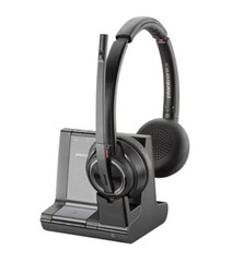 New Plantronics Poly Savi W8220 Wireless Bluetooth DECT Headset Microsoft Teams