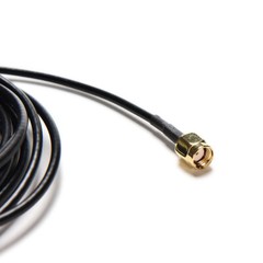 2PC RP-SMA Male To Female Wifi Antenna Connector Extension Cable Cord Black 10M