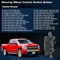 Steering Wheel Cruise Control Switch Button Left Side for Chevrolet Silverado Su