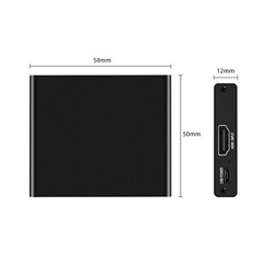 HDMI Splitter 1 In 2 Out 4KUHD HDMI Splitter For Dual Monitors Duplicate/Mirror