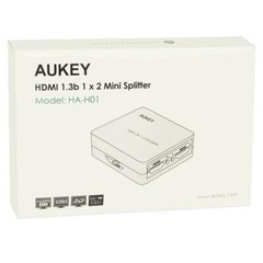 AUKEY HA-H01 1×2-Port HDMI Audio Video1.3b Mini Splitter w/3D & 1080p Support