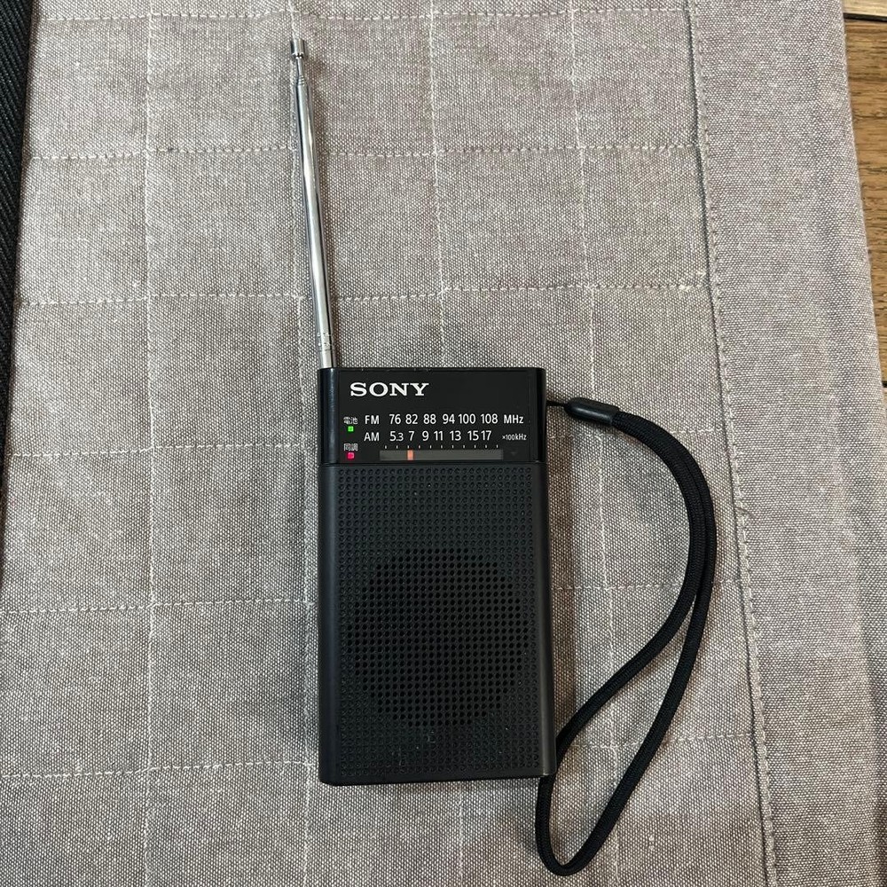 SONY ICF-P27 Portable AM/FM Handy Radio Black Japan Import Tested Working