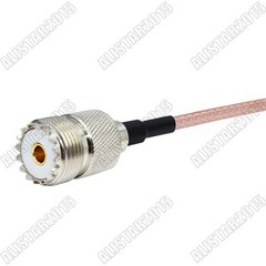 50pcs 50cm RG316 SMA Male to UHF SO239 Female Ham Amateur Radio Antenna RF Cable