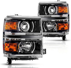 2014-2015 Silverado 1500 LTZ/High Country Headlight Assembly–Compatible Replacem