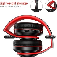 Bluetooth Headphones LED, Wireless Over Ear Headset for Kids, Built-in Mic Pink