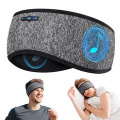 Sleep Headphones Bluetooth 6.0 Headband, 3-IN-1 Sleeping Headband Gery