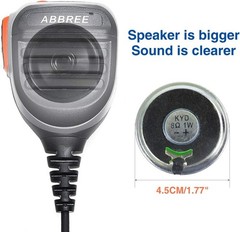 Waterproof Speaker Mic for Baofeng UV-5R/5X3/UV-82