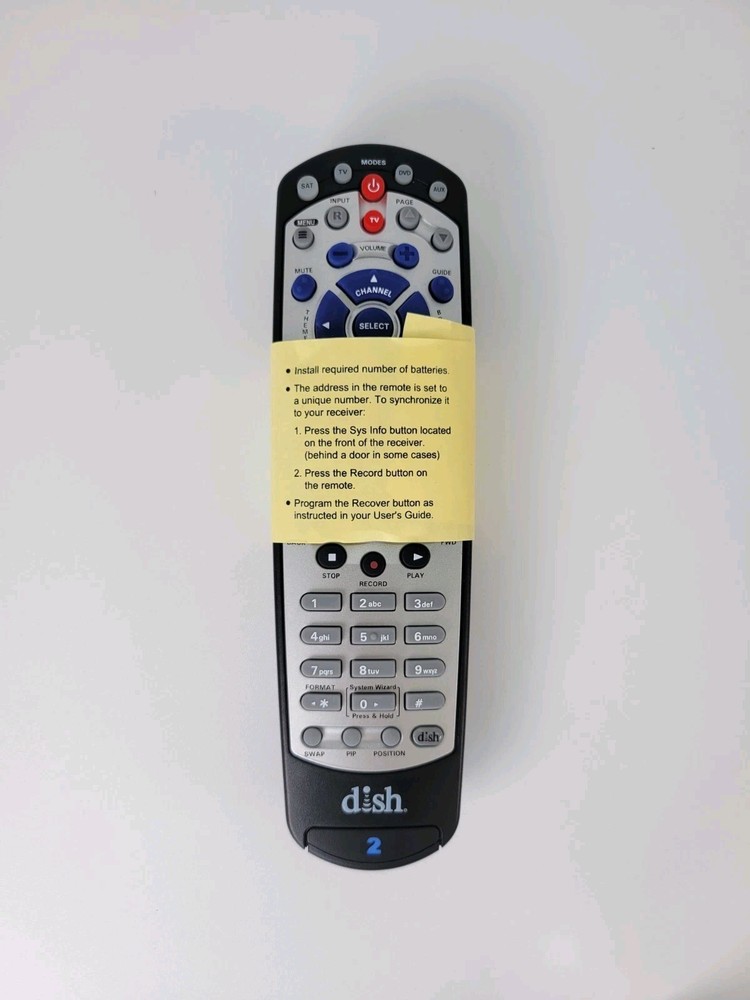 Dish Network 21.1 IR/UHF #2 PRO TV SAT Remote Control 186371