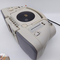 Sony CFD-21 AM/FM Radio Mega Bass CD Player Boombox Tested CD Yes, Tape No