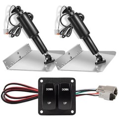 15101-104 9″x12″ Standard Trim Tab Kits w/ Double Rocker Switch for Boat 16’-25’