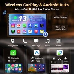 4GB RAM+64GB ROM Car Radio for Dodge Ram 1500 2500 2013-2018: 9 Inches, Black