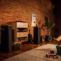 Klipsch Reference R-620F Floorstanding Speaker, Black Textured Wood Grain Vinyl