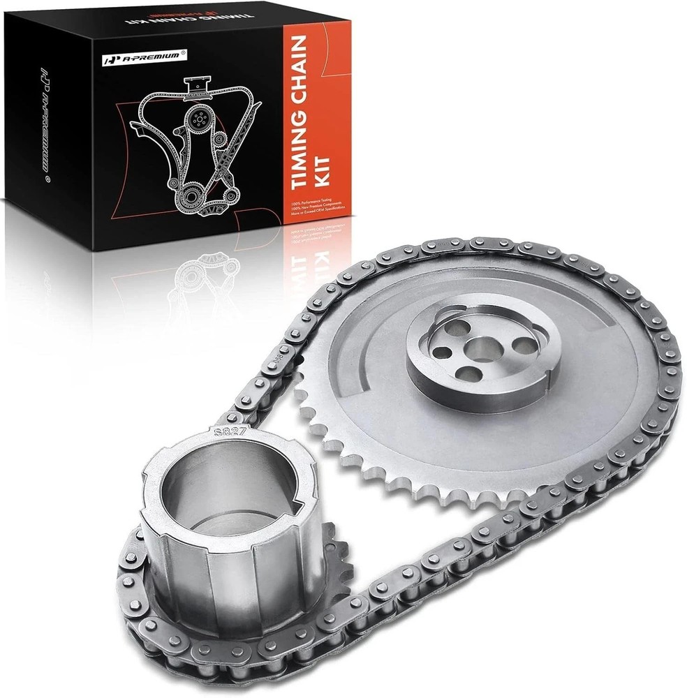 Engine Timing Chain Kit [OHV, V8 4.8 5.3 5.7 6.0L ] Compatible with Chevy,