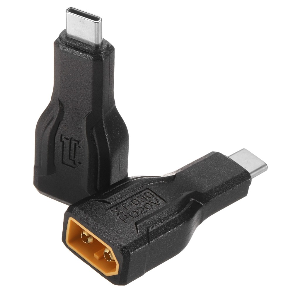 2PCS XT60 Adapter XT60 Male to USB-C Male Wireless Adapter, Connectors Wireless