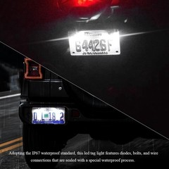 2PCS License Plate Light, LED Tag Lights, Super Bright 12V Waterproof License Pl