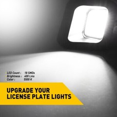 For 2003-10 DODGE RAM 2500/3500 LED License Plate Lights Lamp White 5500K