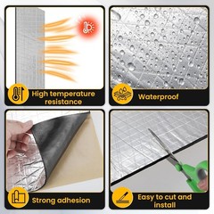 VOISNE Sound Deading Material for Cars,197 197 mil-Aluminum 21 SqFt-28 Pack