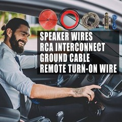 2300W 4 Gauge Car Audio Cable Kit Amplifier Install Amp RCA Subwoofer Sub Wiring