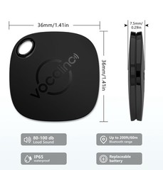 VOCOlinc (4 Pack) IOS Bluetooth Finder/tracker – Black – New
