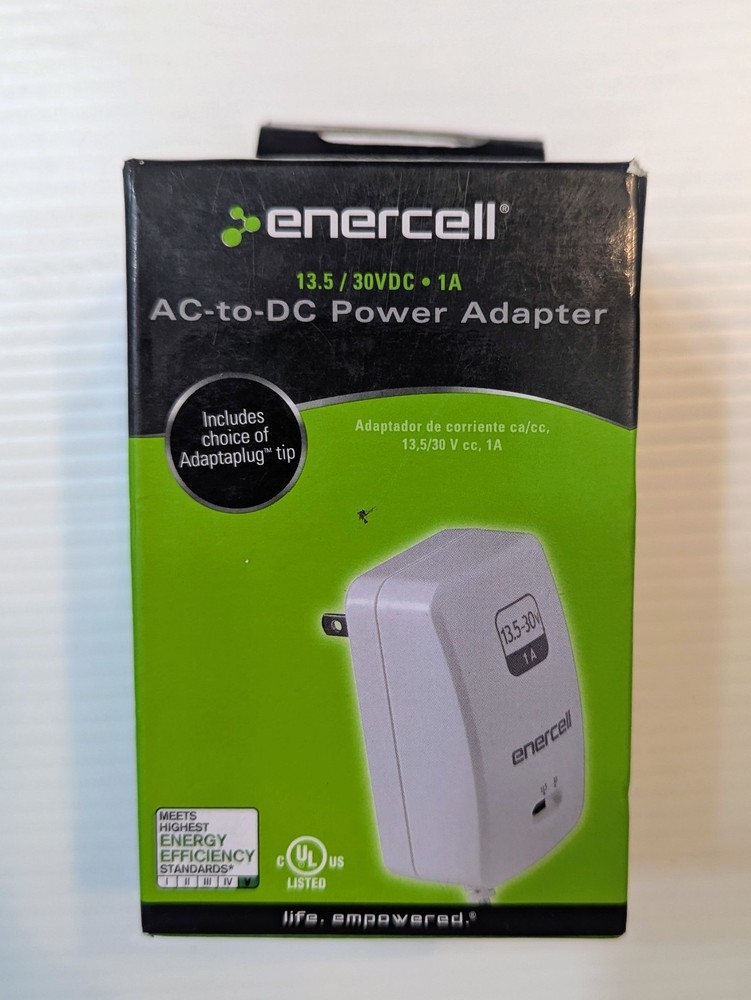 Enercell AC-to-DC Power Adapter 13.5/30VDC 1A Energy Efficient 273-239