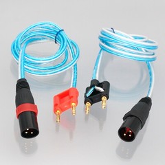 1Pairs Dual banana Binding Post plug to XLR 3pin male Audio Speaker patch Cable