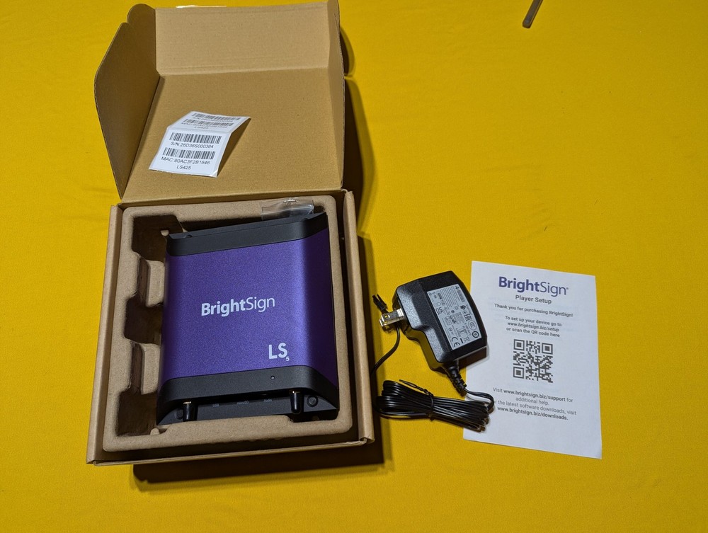 BrightSign LS425 LS5 Series Full HD 1080p Digital Signage Media Player HDMI NEW