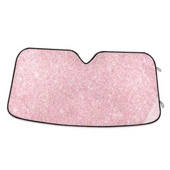 Car Windshield Sunshade Textured Pattern Front Auto Sun Shield Shade Pink
