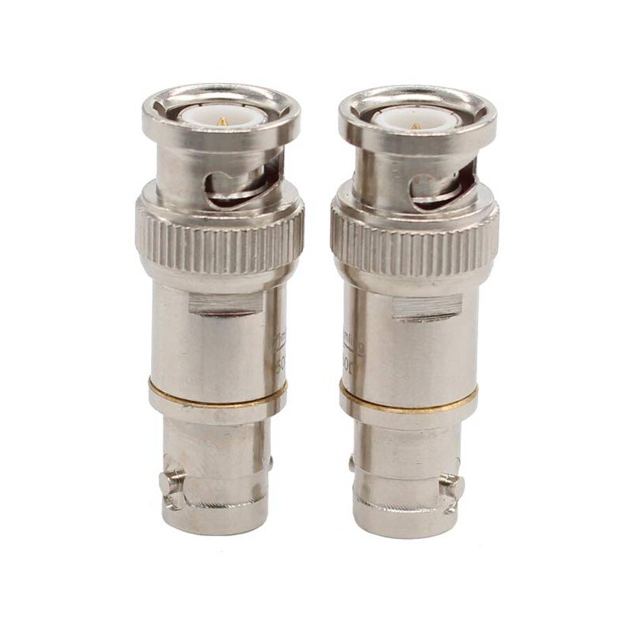 2X Copper Adapter 50Ohm 38.5mm Insert Type BNC Feed Through Terminator 50Ω A764