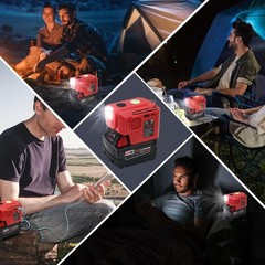 200W Power Inverter for Craftsman 20V Battery with 1 USB 1 Type C DC 20V to AC 1