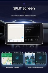 8+128GB Double 2 DIN 10.1″ Rotatable Car Stereo Radio DSP Android 12 GPS CarPlay