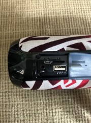 Custom Bluetooth Speaker Tribal Red White Black Polynesian Design W/Hand Strap