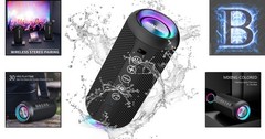 RGB Light Show Portable Speaker – Waterproof, 30 Hours Playtime for Outdoor Fun