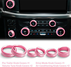 2021-26 F150 Raptor Platinum King Ranch Tremor Knob Cover Set–Compatible