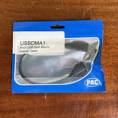 Lot Of 2 PAC USBDMA1 Short Dash Mount USB Cable Type A Male To Type A Female